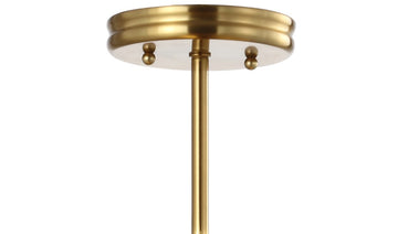 Cisco 11.75" Iron Modern Farmhouse LED Semi Flush Mount - JONATHAN Y